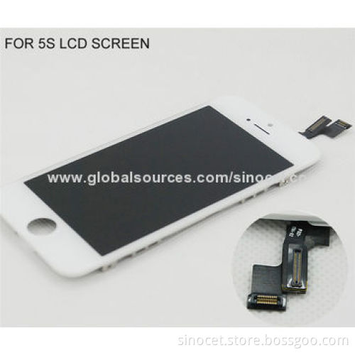 Cell phone display for iPhone 5s, refurbished LCD screen with original LCD module
